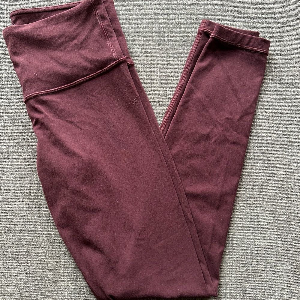 Athleta Elation Wine/Cabernet legging Size XS Petite